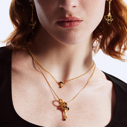 ATELIERSÓ x deepmoss 23AW 合作系列-迷你贝壳钥匙项链（金） 商品图2