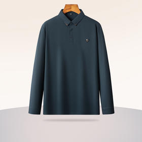 【新款DSZ】大依优型大码长袖Polo衫T恤加肥加大肥佬休闲商务宽松透气上衣打底