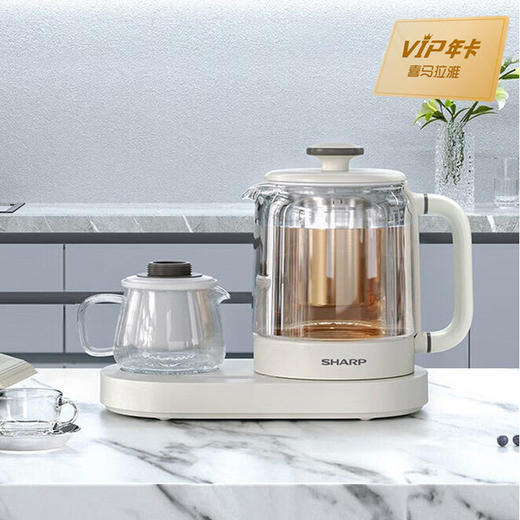 【积分兑换】喜马拉雅 年卡+夏普 多功能电热壶 KP-ST10L-W 商品图0
