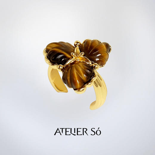 ATELIERSÓ x deepmoss 24SS 合作系列-三花戒指 商品图0