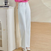 软弹白牛仔 直筒修饰腿型 米思阳2026春季新款轻薄百搭时尚白色牛仔裤高腰裤子0678 商品缩略图0
