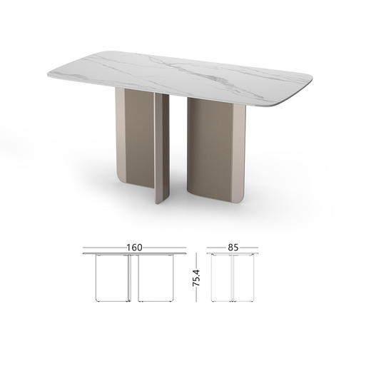 顾家家居整装 现代简约 茶几角几餐桌餐椅 PT2108 商品图7