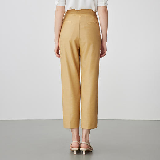 EITIE爱特爱春新款高腰气质通勤显瘦裤子7305010 商品图4