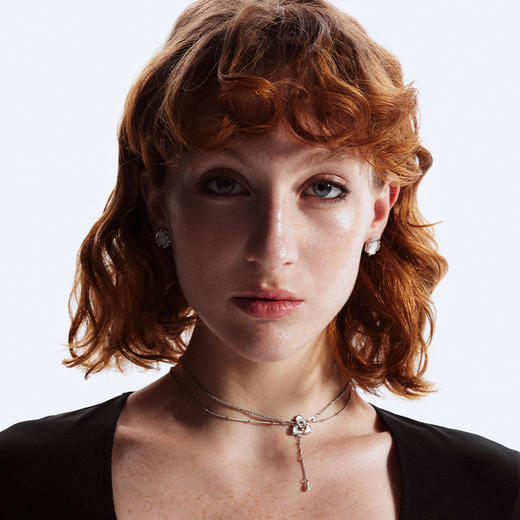 ATELIERSÓ x deepmoss 23AW 合作系列-三花双层项链 商品图3