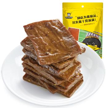 周黑鸭 甜辣卤豆干120g 素食卤味休闲零食甜辣麻辣小吃 真空小包装 商品图2