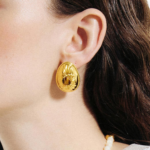 ATELIERSÓ x deepmoss 24SS 合作系列-蛋型耳钉 商品图1