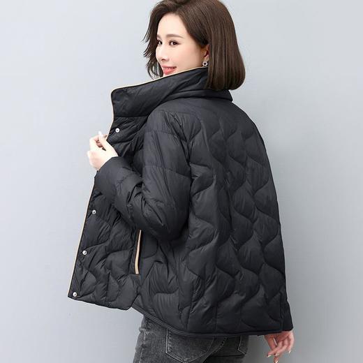 反季轻薄短款羽绒服女2023年新款大码白鸭绒时尚中年妈妈冬季外套 商品图1