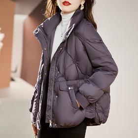 羽绒服女冬季2023年新款短款显瘦时尚妈妈轻薄立领大码冬装外套潮