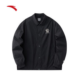 【S-3XL断码】安踏梭织运动外套男女同款新款翻领休闲潮流茄克172428603【无货退款】