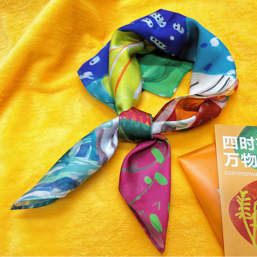 青山计划手绘环保丝巾 商品图0