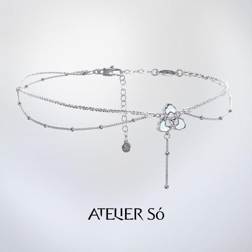 ATELIERSÓ x deepmoss 23AW 合作系列-三花双层项链 商品图0