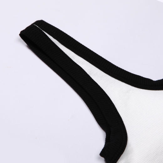 都市丽人抹胸女无缝面料背心无尺码固定杯垫短抹胸无钢圈无排扣LV41B3 商品图9