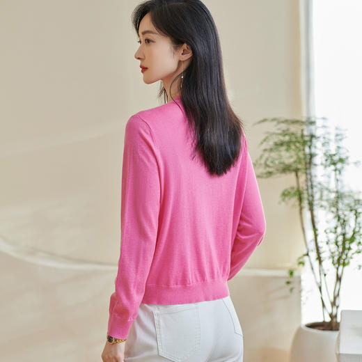 剩S/M 米思阳2026春季新款休闲慵懒风假两件针织衫宽松舒适羊毛上衣0778 商品图9