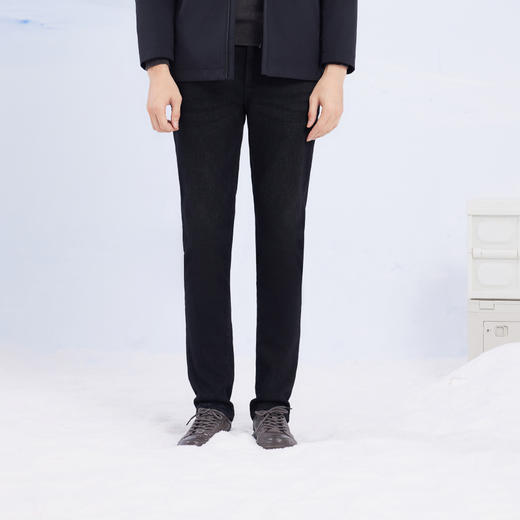 半身缘男裤 冬季商务绅士棉完美细节牛仔长裤244101B10103078 商品图0