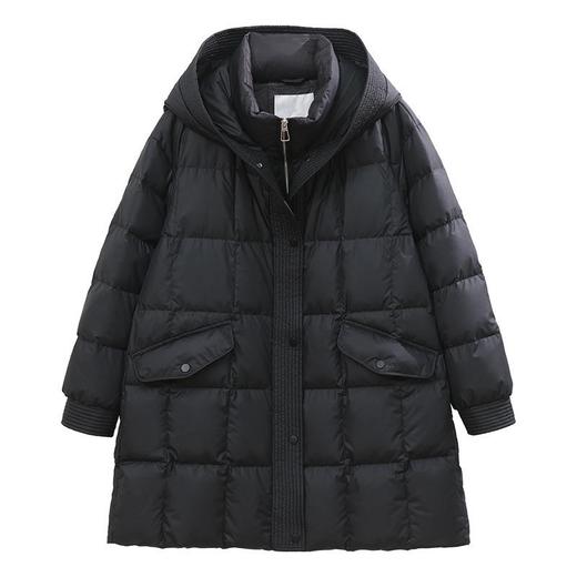 羽绒服女中长款2023年新款轻薄时尚欧货洋气妈妈显瘦气质冬装外套 商品图4