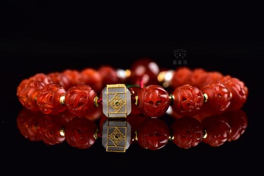 【锦绣】老玛瑙绣球十八子ZX24010801 商品图8