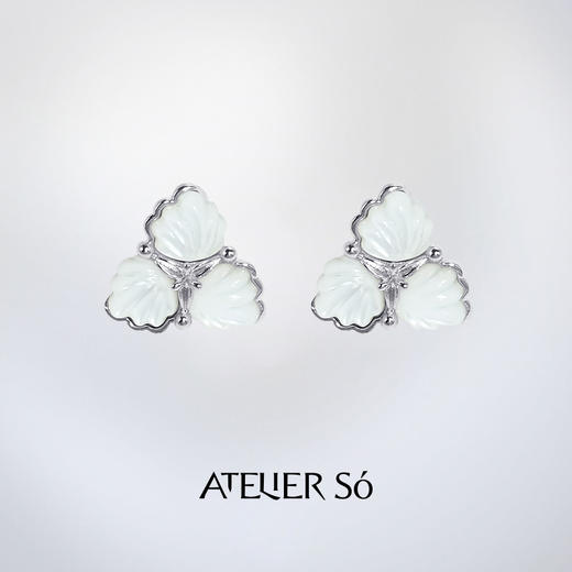 ATELIERSÓ x deepmoss 24SS 合作系列-三花耳钉 商品图8