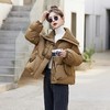 短版羽绒衣女2023冬季新款小个子时尚欧货小香风大翻领加厚面包服 商品缩略图3
