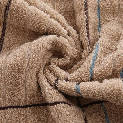 金号纯棉强吸水毛巾10条装 新疆棉A类全棉洗脸巾 白/棕70*34cm 84g/条 商品图6