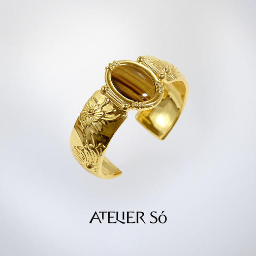 ATELIERSÓ x deepmoss 24SS 合作系列-猫眼花语手镯 商品图0