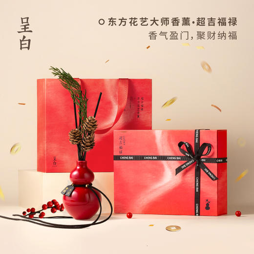 呈白瓷瓶花尊香插|随意摆养眼又好闻，福禄聚宝好运装回家 商品图6