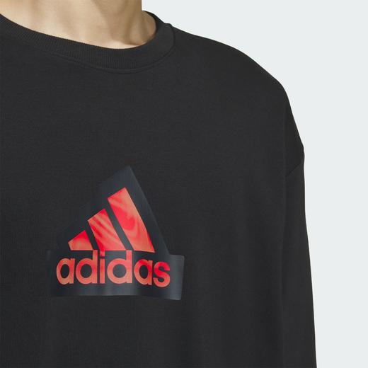 Adidas阿迪达斯GRAPHIC CREW SWEATSHIRT 新年款运动休闲圆领卫衣套头衫IT3989 商品图4