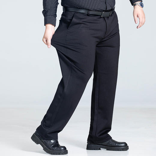 【Q】【高弹】【新款DSZ】大依优型大码商务休闲裤直筒长裤男舒适休闲商务简约百搭加肥加大男装 商品图1