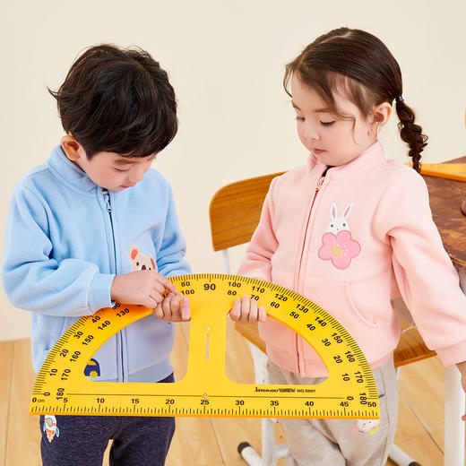 贝贝怡男女童宝宝春秋冬时尚萌趣保暖摇粒绒上衣外套203S2523 商品图0