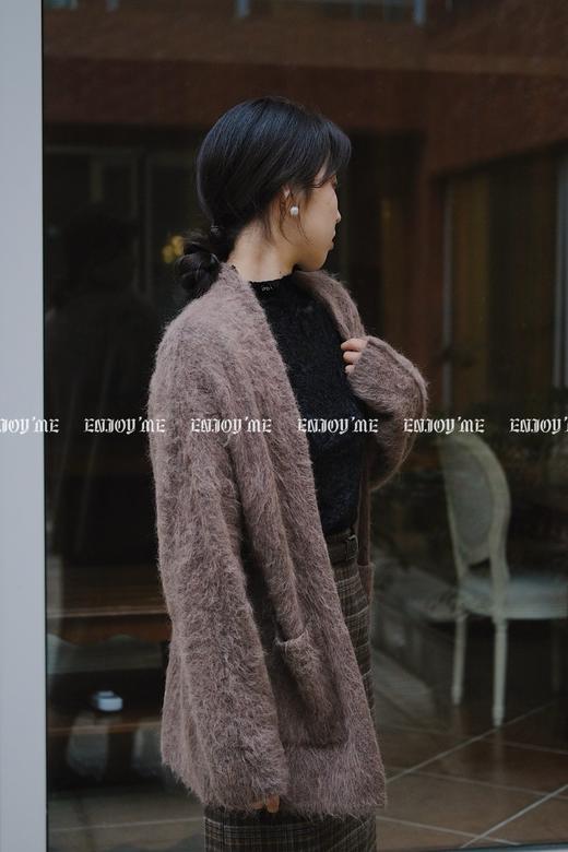 【门店同款】ENJOY冬季双口袋中款针织开衫 155016251 商品图2