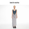 lost in echo2024春季新品设计师款鱼骨拉链酸洗牛仔马甲短裤套装 商品缩略图2