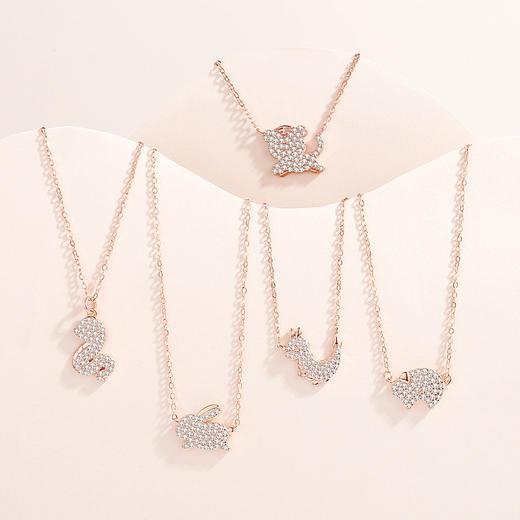 【十二生肖】S925银满钻本命年生肖项链【JHY-N000582M】 商品图3