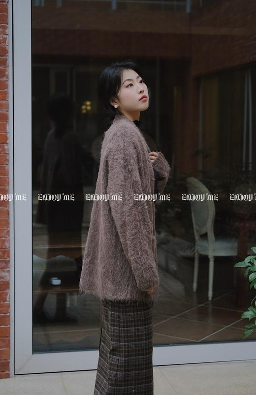 【门店同款】ENJOY冬季双口袋中款针织开衫 155016251 商品图1