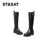 星期六经典扣带厚底增高骑士靴SS34117R76 商品缩略图3