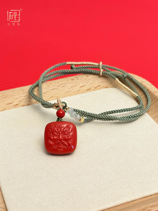 天然朱砂“大黑天”项链 商品图7