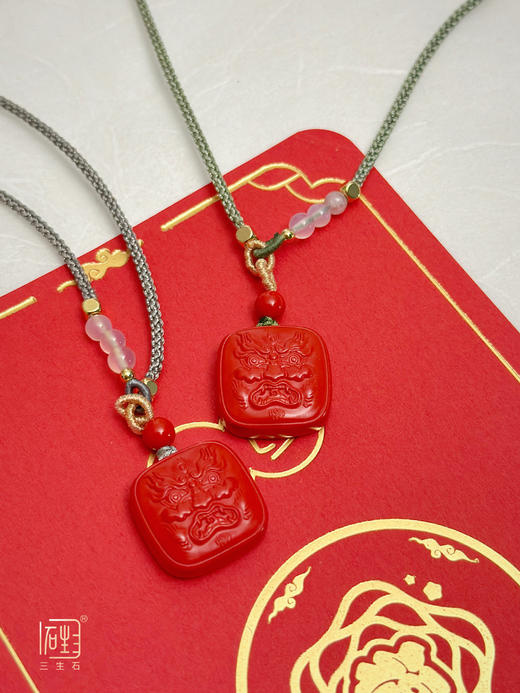 天然朱砂“大黑天”项链 商品图9