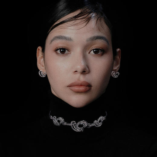 ATELIERSÓ 23AW KARAT 克拉系列-克拉爱心拼钻颈圈 商品图3