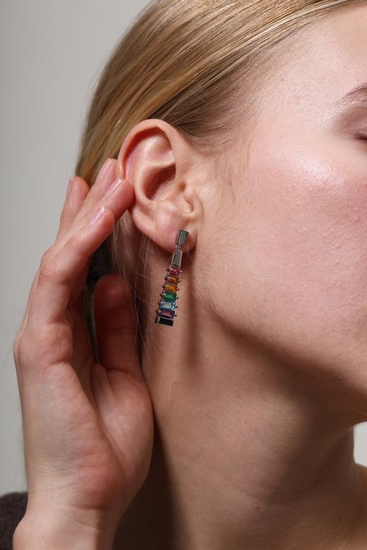 SOL DE VERANO 红墙系列彩虹耳钉 商品图0