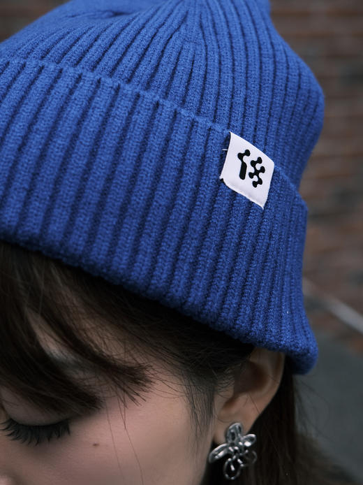 【18周边商店】18logo毛线帽 黑色/黑色 商品图3