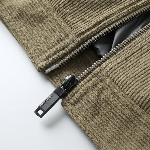 【羊羔绒领】罗蒙经典灯芯绒羽绒服男工装夹克男士羽绒服外套男羽绒服 商品图9