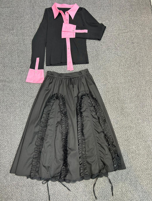 售罄漆黑色半裙HJ1B12 商品图2