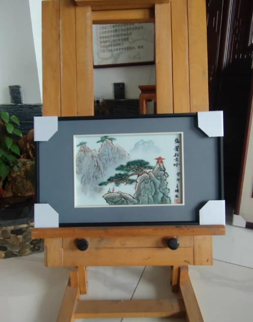 山水松石瓷板画 商品图1