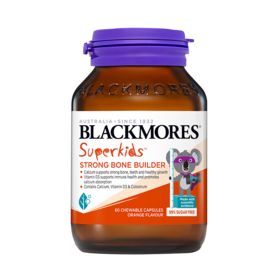 Blackmores小超人骨骼成长钙+牛初乳60粒【保税直发】