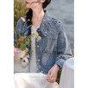 鹿向南《秘密花园》蓝色牛仔外套L33638 商品缩略图4