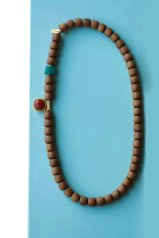 6*7mm南红老山檀香双圈直切手串 商品图3