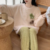 TZF-冬季珊瑚绒睡衣女加绒加厚保暖圆领套头可爱卡通家居服套装 商品缩略图7