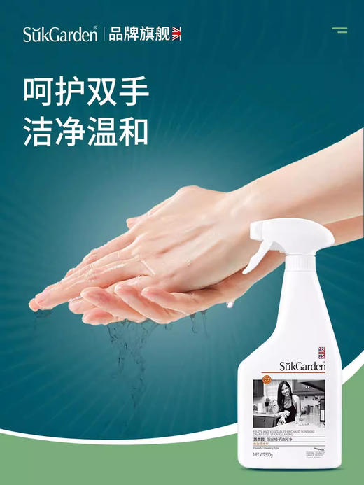 蔬果园油污净厨房去油污清洁剂500g强力油烟机去重油家用污渍除垢神器 商品图4