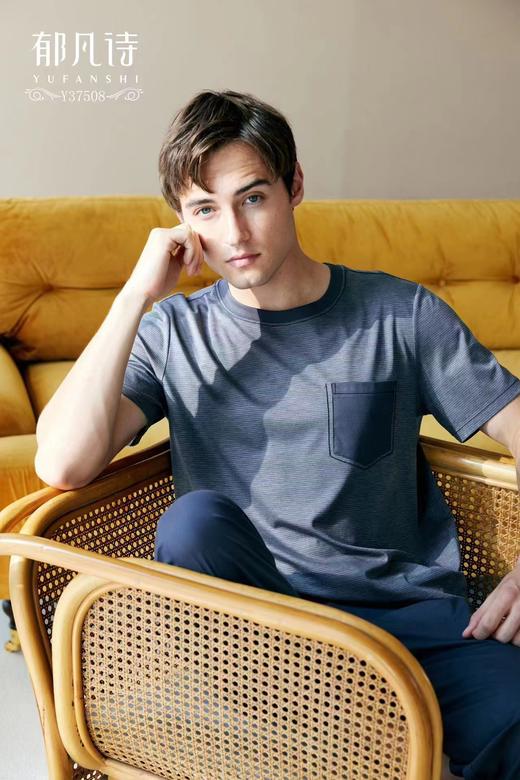 郁凡诗家居服男士半袖上下套Y37508 商品图1