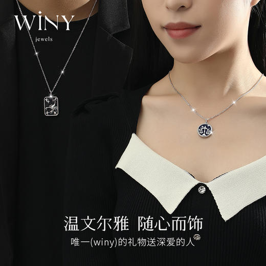 Winy925纯银十二星座系列项链送女友闺蜜节日生日礼物 商品图5