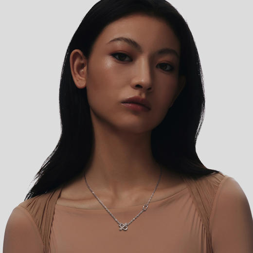 ATELIERSÓ 23SS 克拉系列-OT扣克拉密镶短项链 商品图3