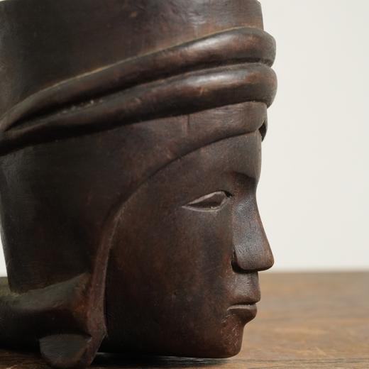 菲律宾手工雕刻木杯 少女像C0026 商品图2